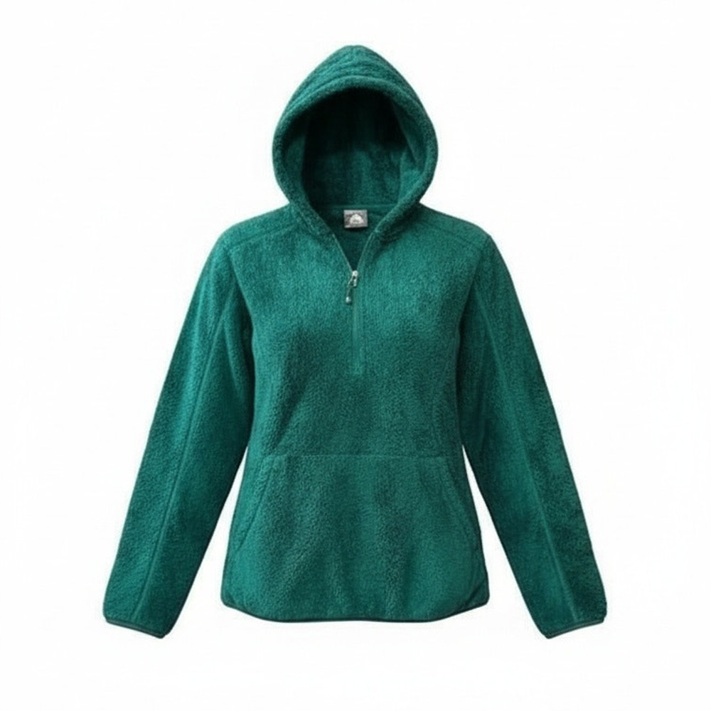Nike ACG Hoodie Womens XS‎ Green Sherpa Fleece 1/4 Zip Pullover Outdoor